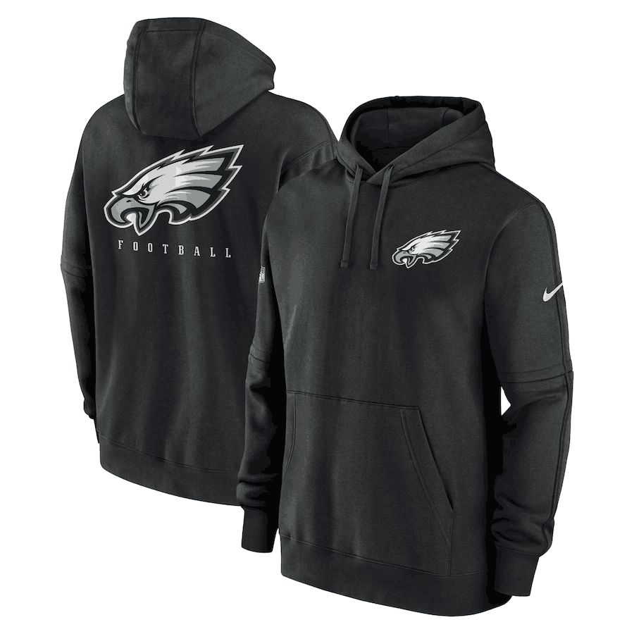 Men 2023 NFL Philadelphia Eagles black Sweatshirt style 1